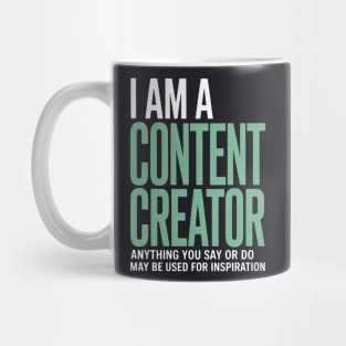 Content Creator blogger vlogger influencer Creator Mug